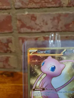 Pokemon TCG Mew ex 205/165 Sv: Scarlet & Violet 151 Holo NON METAL MINT/NM - Image 2