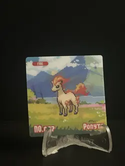Pokemon Eif origin Gameboy Lenticular Pontya/Rapidash #NN - Image 1