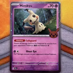 Pokemon - Mimikyu 037 - Trick or Trade 2024 - Cosmos Holo - Halloween - Image 1