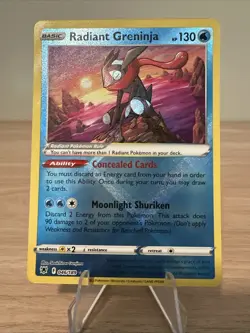 Pokemon Radiant Greninja 046/189 Radiant Rare Astral Radiance NM Condition - Image 1