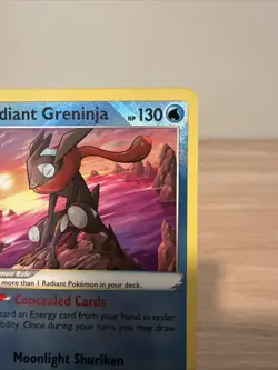 Pokemon Radiant Greninja 046/189 Radiant Rare Astral Radiance NM Condition - Image 3
