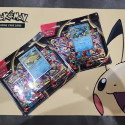 2 Pokemon TCG Mega Evolution 3 Pack Booster Blister Sealed Bundle New. - Image 1