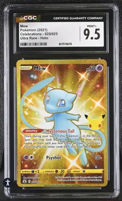 Pokemon Celebrations Gold Mew 025/025 CGC MINT+ 9.5 - Image 1
