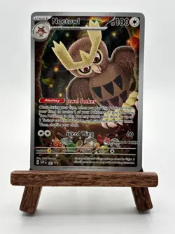 Noctowl SVP 141 Pokemon Center Exclusive Scarlet & Violet Promos ETB - NM - Image 1