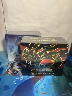Lot Of 2 - Pokemon TCG Lost Origin and Silver Tempest Elite Trainer Box ETB - Image 1