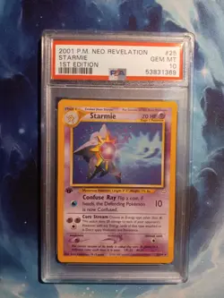 PSA 10 1st Edition Starmie Neo Revelation Pokemon 2001 #25 - Image 1