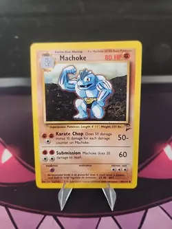 Machoke 34/102 Pokemon TCG Base Set 2 Unlimited LP - Image 3