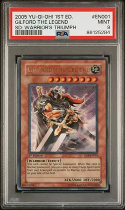 Yu-Gi-Oh! TCG Gilford the Legend SD5-EN001 1st Edition Ultra Rare PSA 9 - Image 1