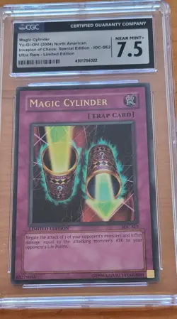 Yu-Gi-Oh! TCG Magic Cylinder Invasion of Chaos: Special Edition IOC-SE2 CGC 7.5 - Image 1