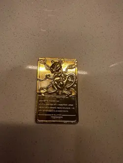 Mewtwo - Pokemon 23k Gold Plated Trading Card Burger King Promo 1999 Nintendo - Image 2