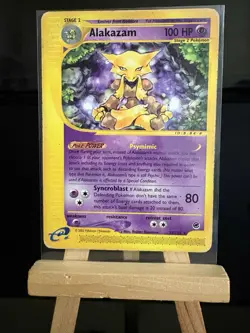 ALAKAZAM - 33/165 Expedition Set 2002 - Regular Rare MP - Pokemon TCG Card - Image 1