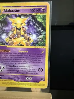 ALAKAZAM - 33/165 Expedition Set 2002 - Regular Rare MP - Pokemon TCG Card - Image 3