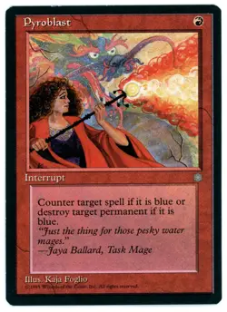 1X PYROBLAST [ICE - ICE AGE] - MTG VINTAGE CARD [EXCELLENT] - Image 1