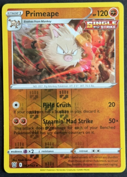 Primeape #67/163 Battle Styles Pokemon Reverse Holo Rare Card - Image 1