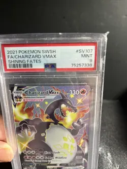 PSA 9 - Pokemon Card - Shining Fates SV107/SV122 - CHARIZARD VMAX (shiny) MINT - Image 5