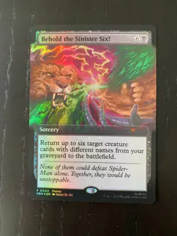 MTG Behold The Sinister Six! Spider-Man Promo Card Foil PAX West 2025 Exclusive - Image 1