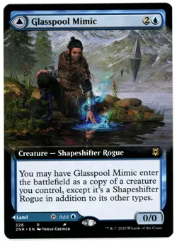 1x GLASSPOOL MIMIC GLASSPOOLSHORE [ZNR - ZENDIKAR RISING] MTG CARD [NM] - Image 1