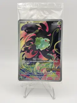 Pokemon TCG Mega Evolutions Stamped Promo Card - Bulbasaur 133/132 - NM - SEALED - Image 2
