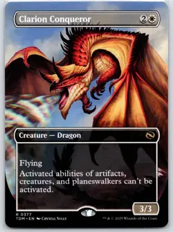 Clarion Conqueror 377 Borderless Magic the Gathering Tarkir: Dragonstorm - Image 2