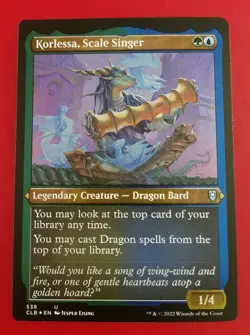 1x Korlessa, Scale Singer | FOIL-ETCHED | Battle for Baldur's Gate | MTG Magic - Image 1