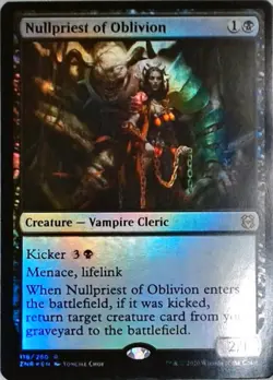 Magic | Zendikar Rising | Nullpriest of Oblivion | 118 | NM Foil - Image 1