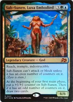 Magic | Aetherdrift | Sab-Sunen, Luxa Embodied | 221 | NM Foil - Image 1