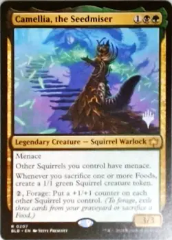 Magic | Promo Pack: Bloomburrow | Camellia, the Seedmiser | 207 | NM - Image 1