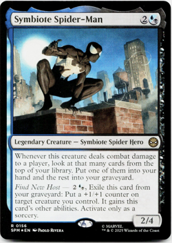Symbiote, Spider-Man (FOIL) - [Marvel's Spider-Man] MTG NM/M 💧💀 *Ships Now!* - Image 3