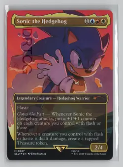 Magic the Gathering Secret Lair Sonic Rainbow Sonic the Hedgehog 2087 - Image 1