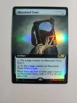 MTG Mazemind Tome Core Set 2021 383 Borderless Foil Rare - Image 1