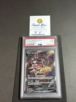 2022 POKEMON SWORD & SHIELD LOST ORIGIN #186 FULL ART/GIRATINA V - PSA 9 - Image 1