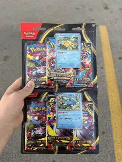 Pokemon TCG Mega Evolution 3-Pack Blister Set of 2 IN HAND SHIPS NOW✅✅✅ - Image 1