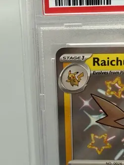 POKEMON 2024 Paldean Fates RAICHU Shiny Rare #132 PSA 10 Gem Mint RARE - Image 2