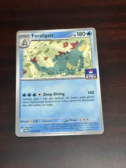 Pokemon TCG Bahasa Indonesia Language Feraligatr Illustration Contest Gym Promo - Image 1