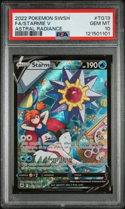 2022 Pokemon Sword & Shield Astral Radiance Fa/Starmie V Astral Radiance PSA 10 - Image 1
