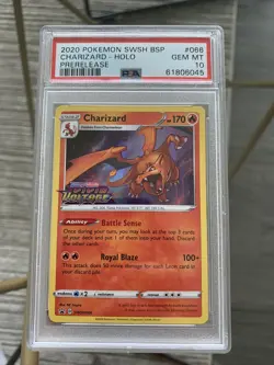 Pokemon Vivid Voltage Prerelease Promo Holo CHARIZARD SWSH066 PSA 10 GEM MINT - Image 1