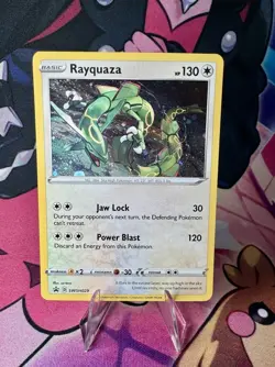 Pokemon TCG Rayquaza SWSH029 Black Star Promo Cosmos Holo Rare - Image 1