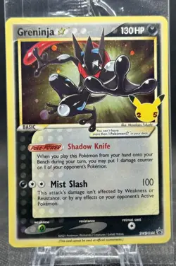Greninja Gold Star SWSH144 Black Star Promo Pokemon Celebrations Sealed! - Image 1
