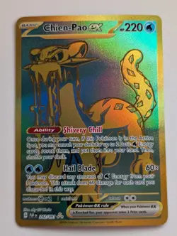 Chien-Pao ex 242/091 Paldean Fates Holo Hyper Rare Pokemon TCG LP - Image 1
