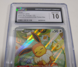 Pokemon Eevee 173 Black Star Promo Prismatic Evolutions ETB CGC 10 Gem Mint - Image 2