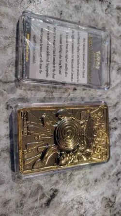 1999 Pokemon Charizard Poliwhirl, MewTew Limited Edition 23K Gold-Plated Trading - Image 4
