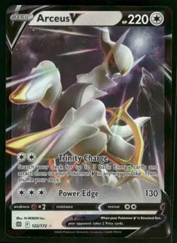 Arceus V 122/172 Ultra Rare Holo NM Pokemon SWSH09: Brilliant Stars - Image 1