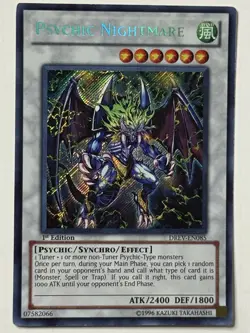 Yu-Gi-Oh! PSYCHIC NIGHTMARE DREV-EN085 1st Edition Secret Rare LP - Image 1
