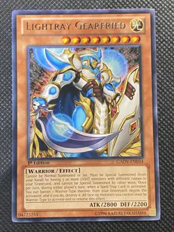 YuGiOh! - Lightray Gearfried GAOV-EN034 Rare 1st Edition Near Mint - Image 1