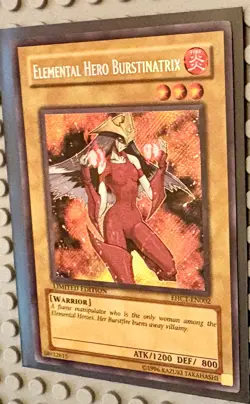 Yugioh Elemental Hero Burstinatrix EHC1-EN002 Secret Rare Limited Edition LP - Image 3