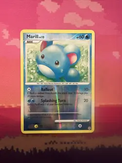 Pokemon Card Marill Diamond & Pearl Reverse Holo Common 88/130 Light Play - Image 1