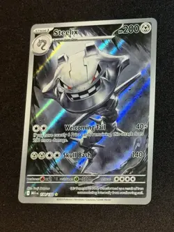 Pokemon Mega Evolution Steelix 150/132 Full Art Illustration Rare Card, NM - Image 2