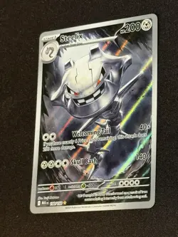 Pokemon Mega Evolution Steelix 150/132 Full Art Illustration Rare Card, NM - Image 3