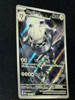 Pokemon Mega Evolution Steelix 150/132 Full Art Illustration Rare Card, NM - Image 5
