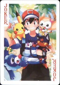 Japan PALCITY Pokemon Playing Card Poker Set #Joker Ash, Pikachu - Image 1